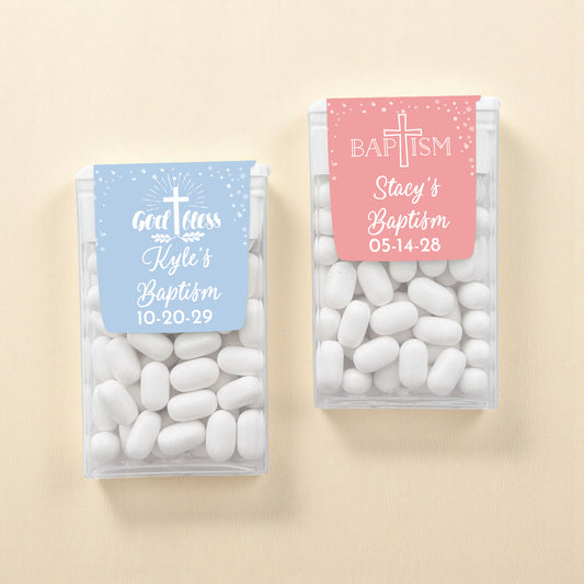 Baptism Personalized Tic Tac Mints (Set of 12)