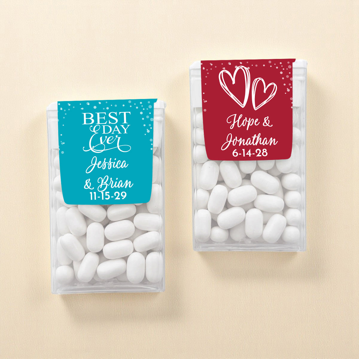 Wedding Personalized Tic Tac Mints (Set of 12)