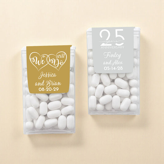 Anniversary Personalized Tic Tac Mints (Set of 12)