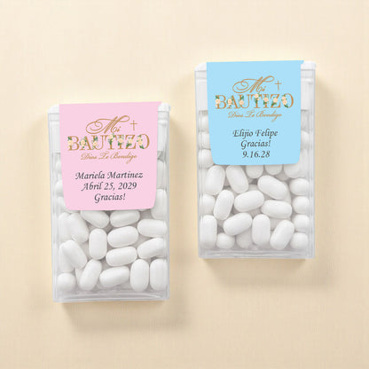 Mi Bautizo Personalized Tic Tac Mints (Set of 12)