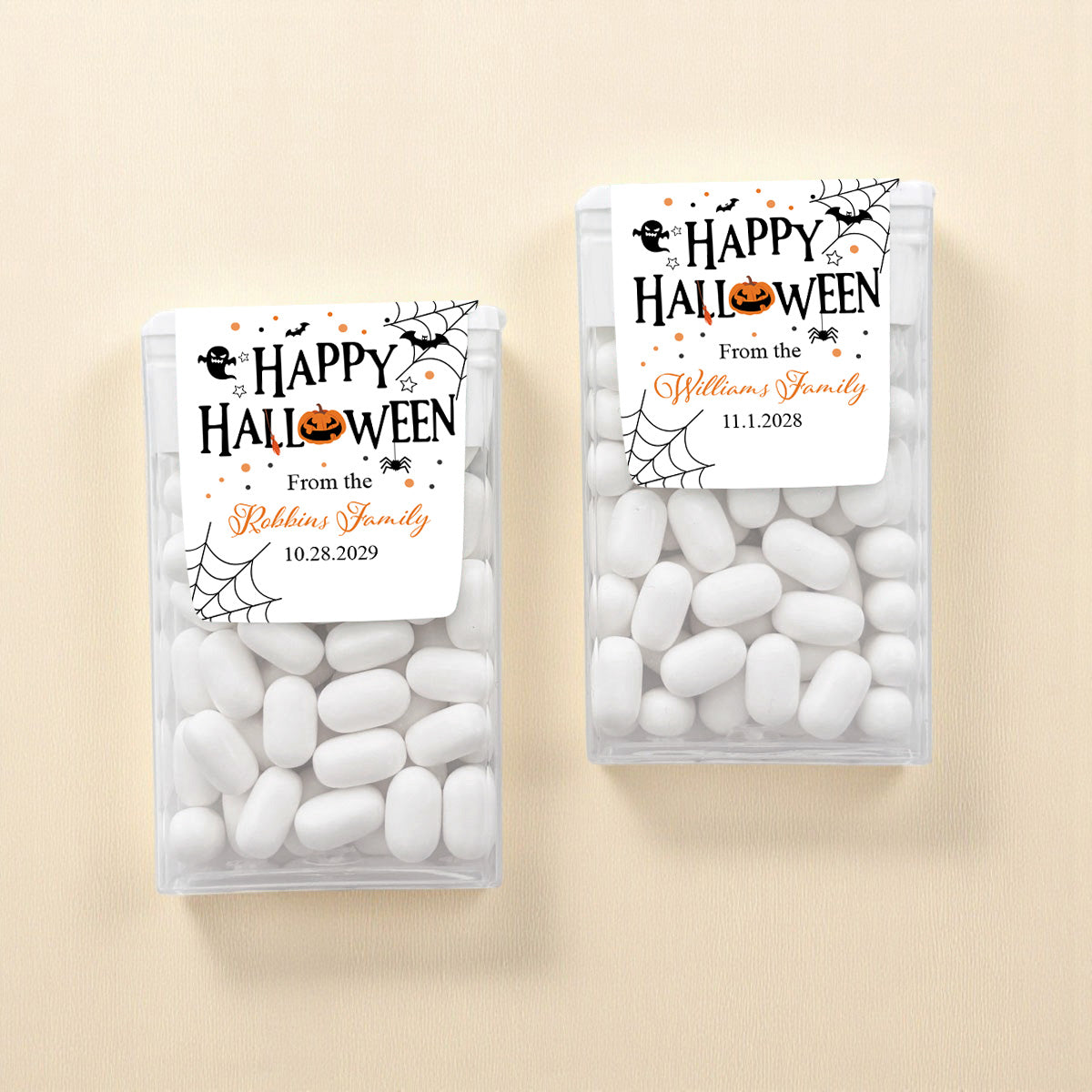 Happy Halloween Personalized Tic Tac Mints (Set of 12)