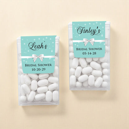 Tiffany Bow Personalized Tic Tac Mints (Set of 12)