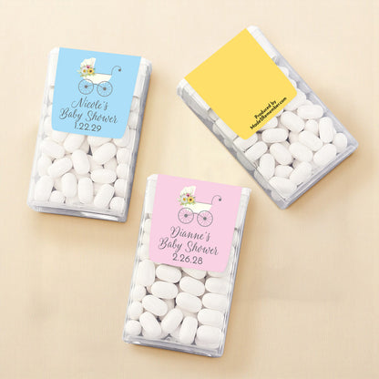 Baby Stroller Personalized Tic Tac Mints (Set of 12)