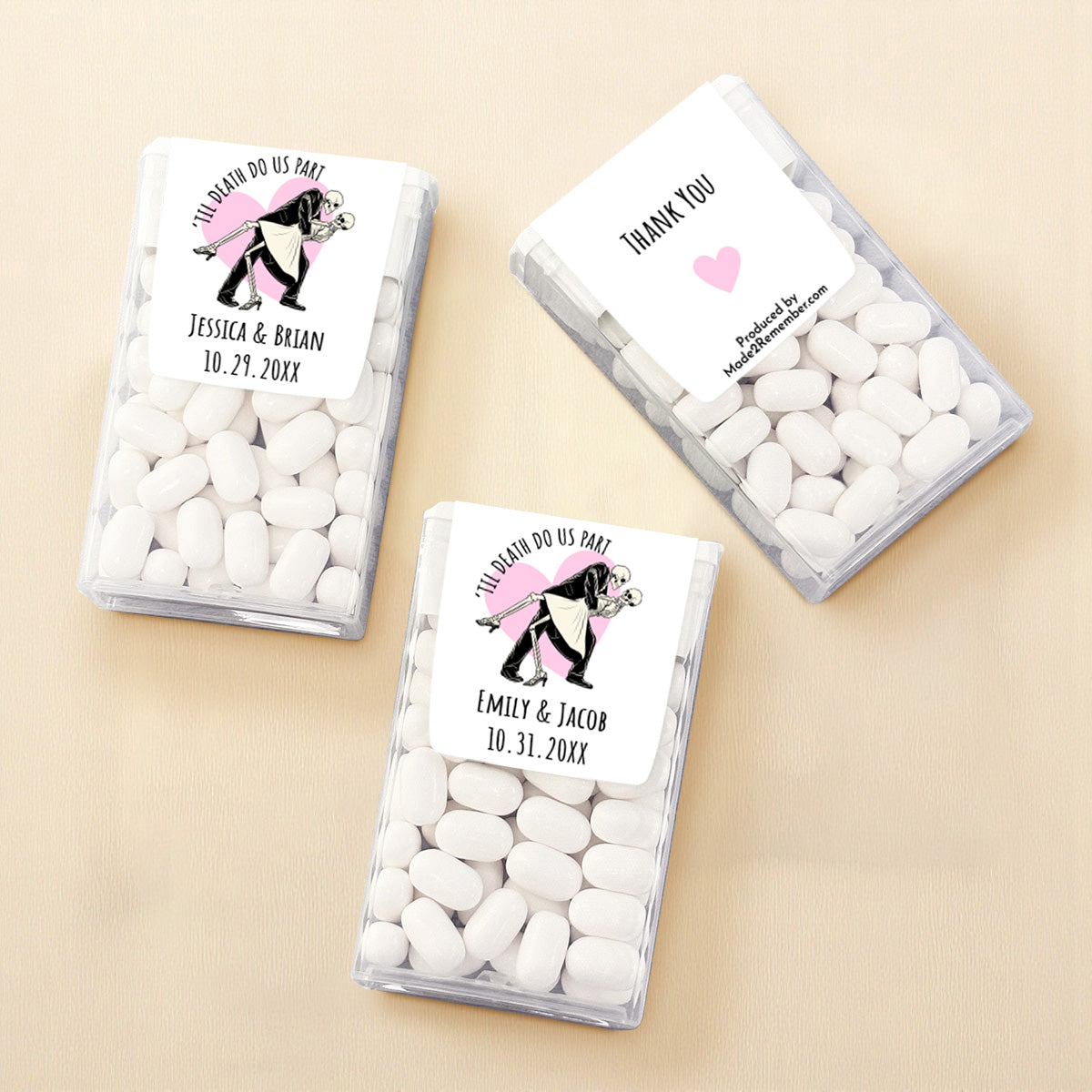 Til Death Do Us Part Personalized Tic Tac Mints (Set of 12)