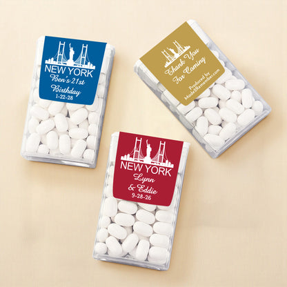 New York Personalized Tic Tac Mints (Set of 12)