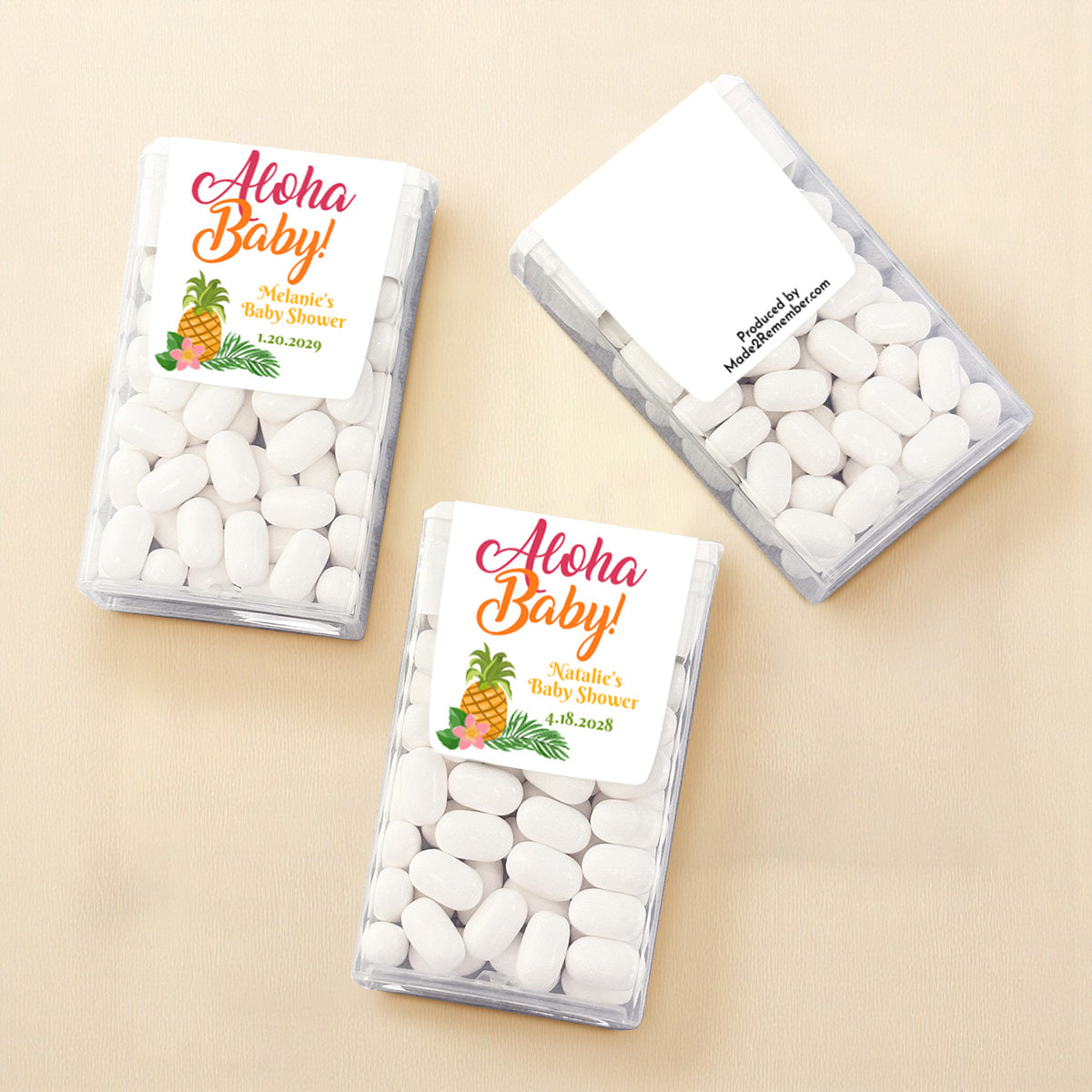 Aloha Baby Personalized Tic Tac Mints (Set of 12)