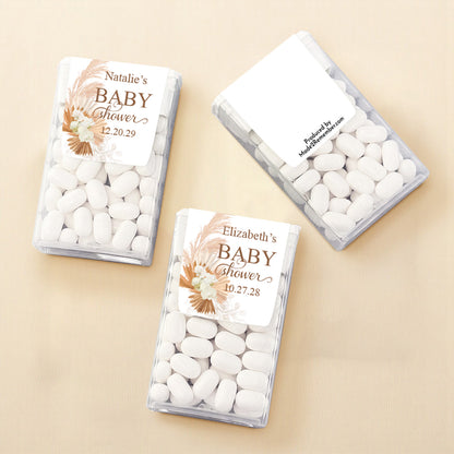 Boho Baby Shower Personalized Tic Tac Mints (Set of 12)