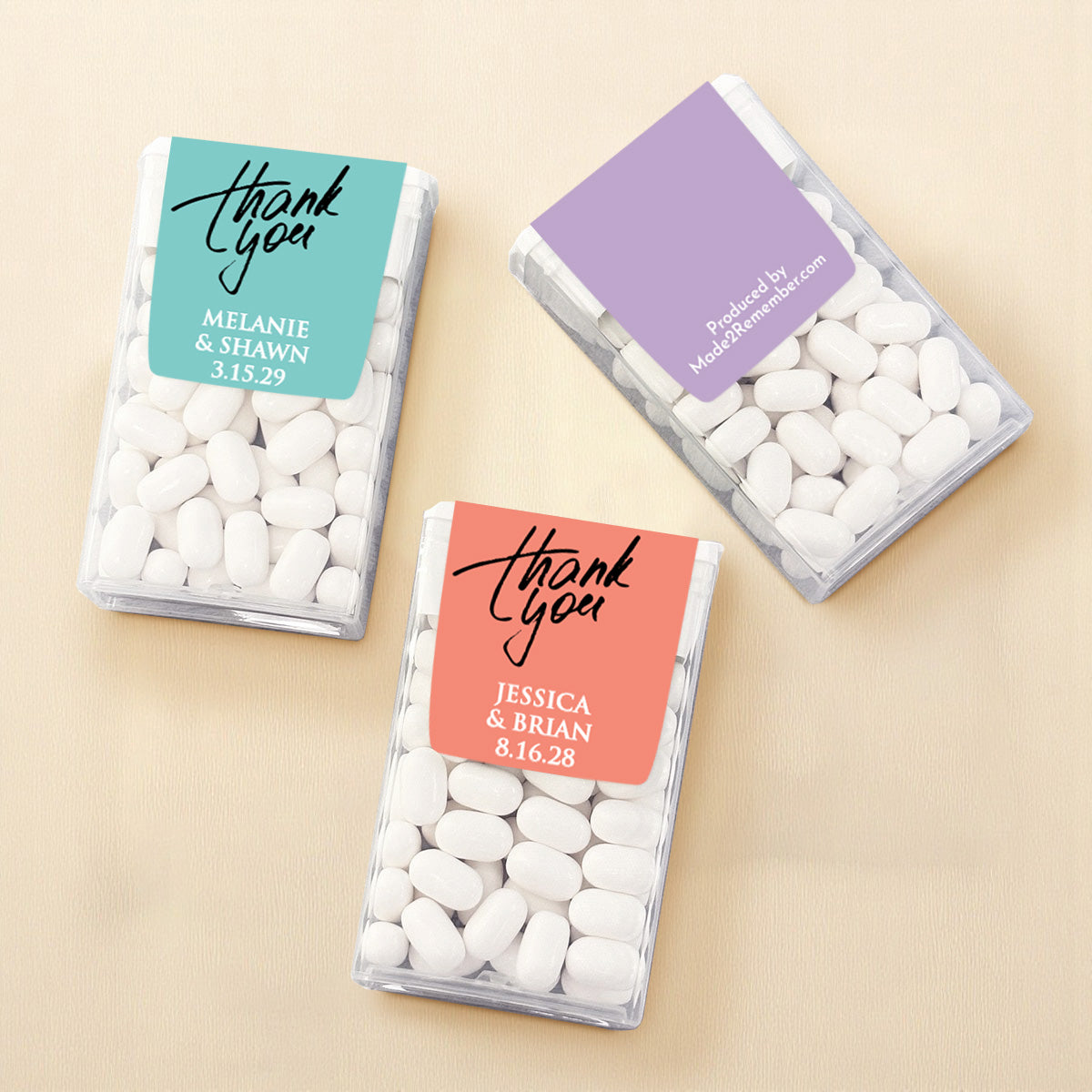 Thank You Personalized Tic Tac Mints (Set of 12)