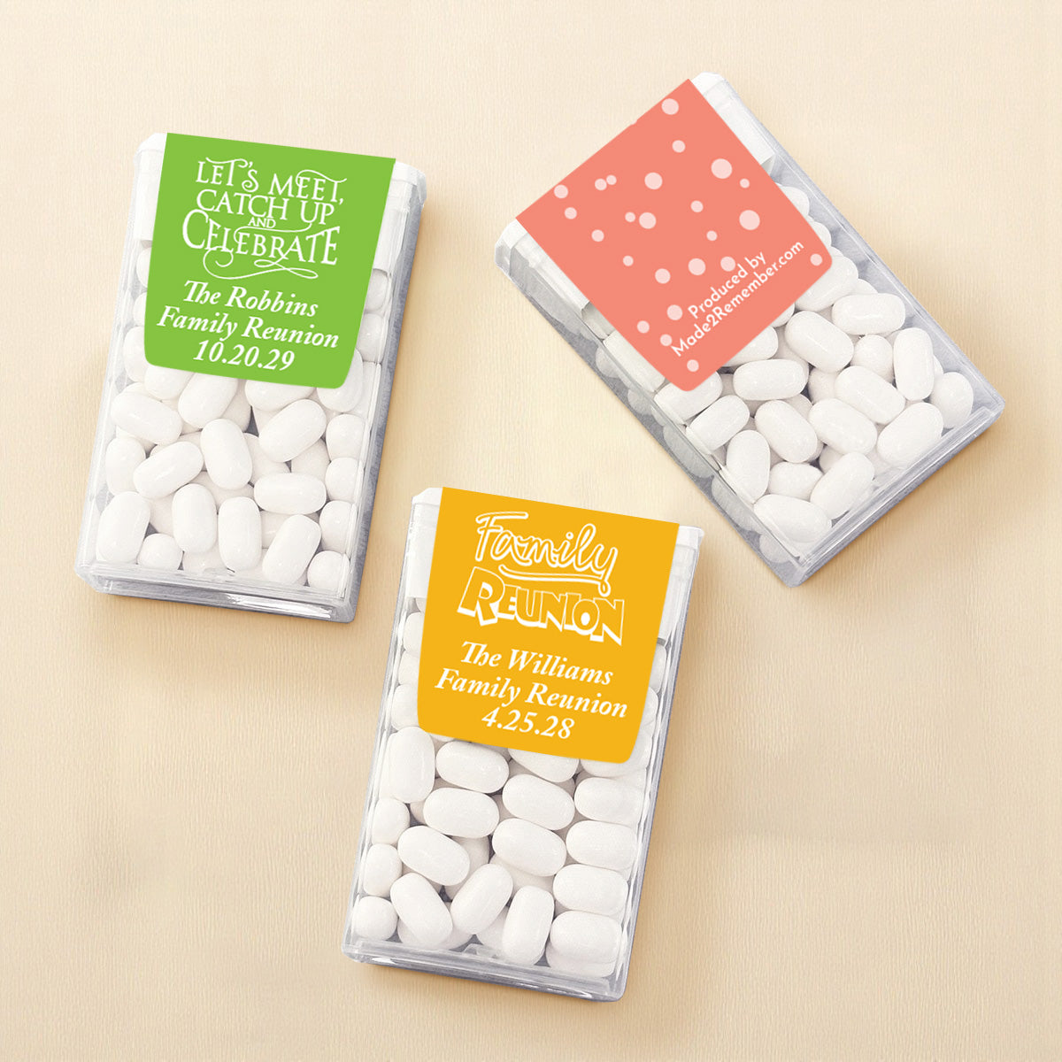 Family Reunion Personalized Tic Tac Mints (Set of 12)