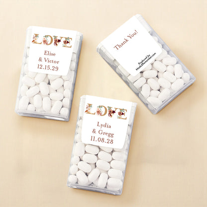 LOVE Fall Personalized Tic Tac Mints (Set of 12)