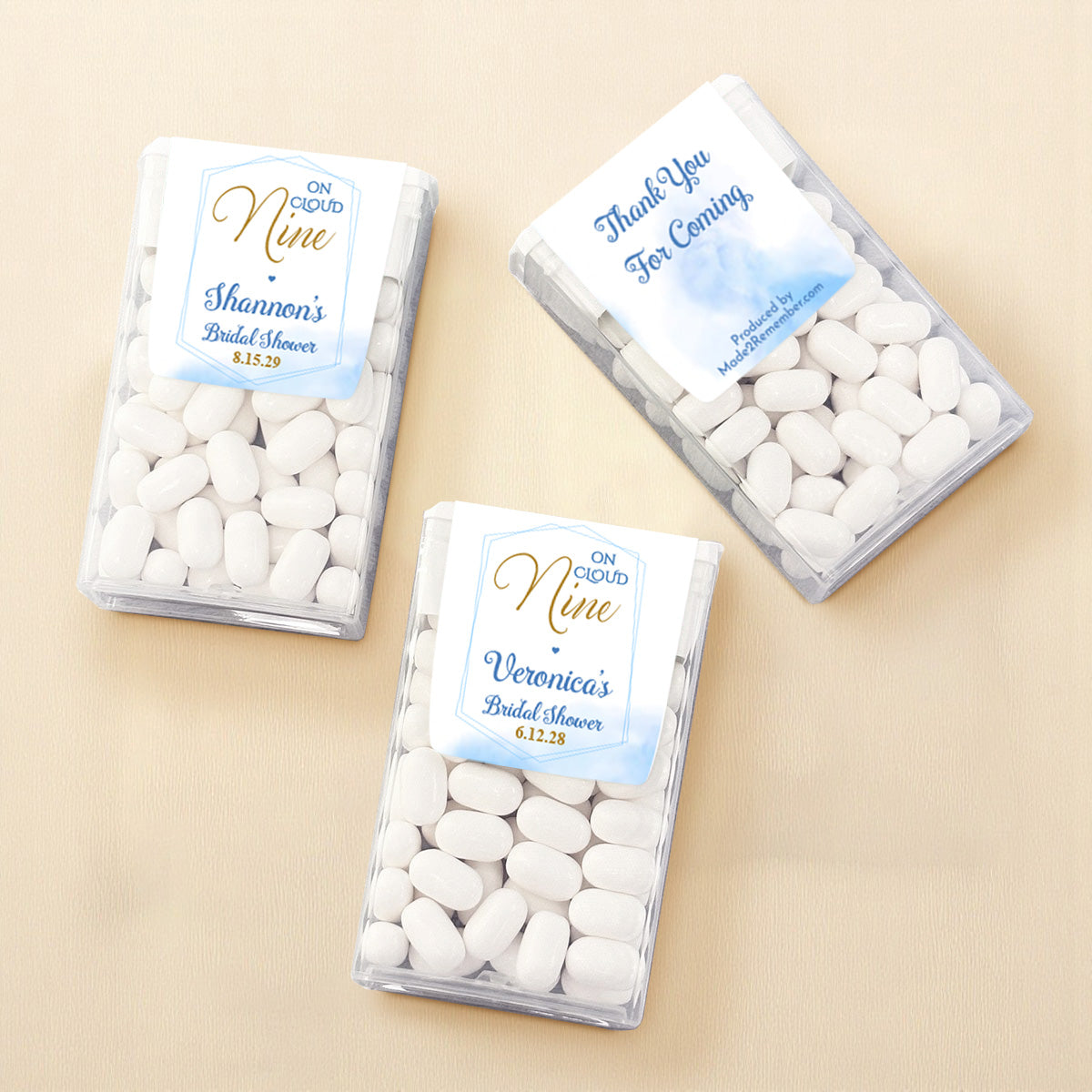On Cloud Nine Personalized Tic Tac Mints (Set of 12)