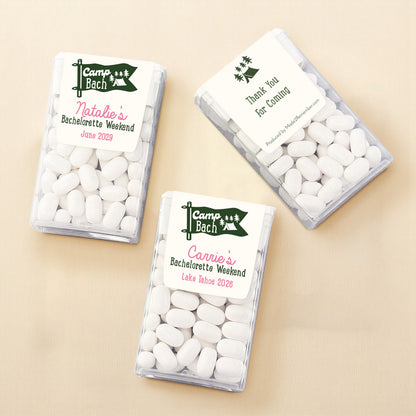 Camp Bach Personalized Tic Tac Mints (Set of 12)