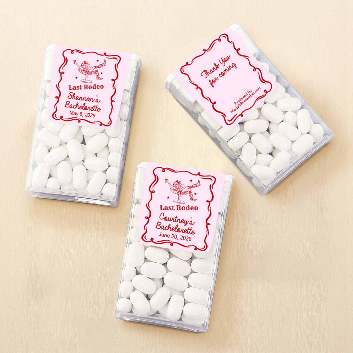 Last Rodeo Personalized Tic Tac Mints (Set of 12)
