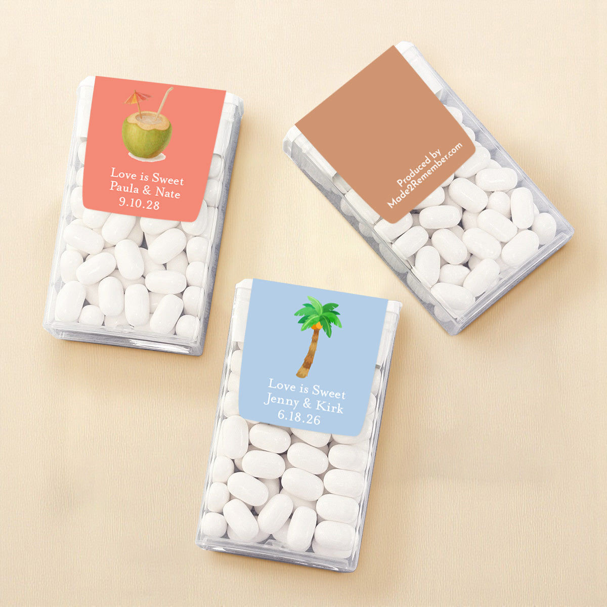 Beach Summer Personalized Tic Tac Mints (Set of 12)