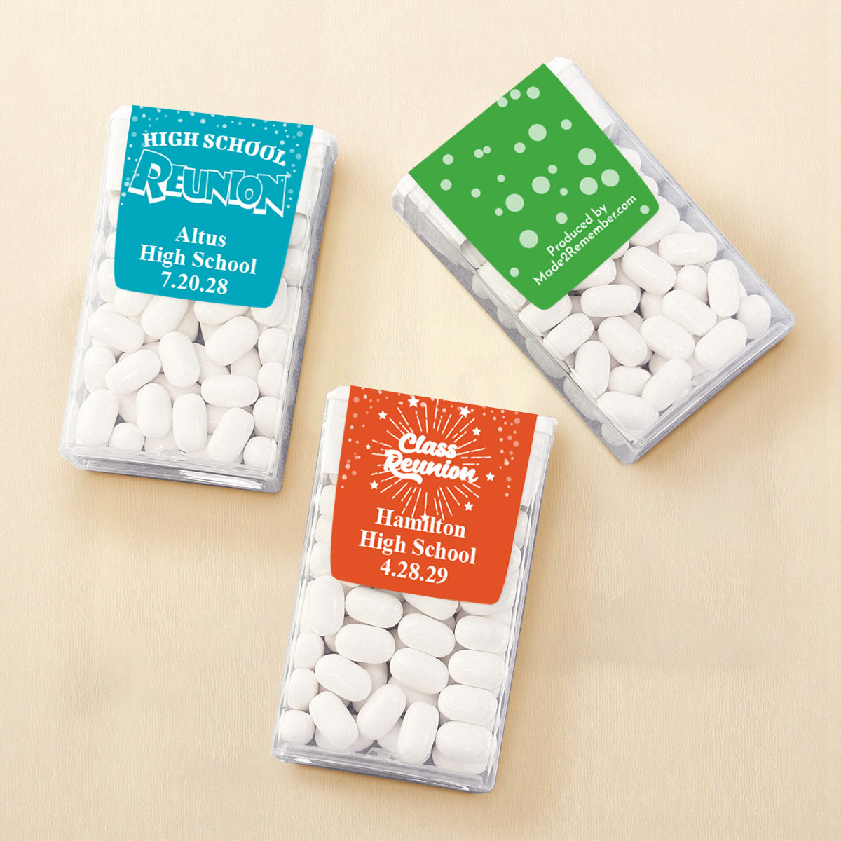 Class Reunion Personalized Tic Tac Mints (Set of 12)