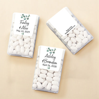 Eucalyptus Personalized Tic Tac Mints (Set of 12)