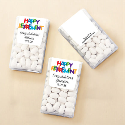 Happy Retirement Personalized Tic Tac Mints (Set of 12)