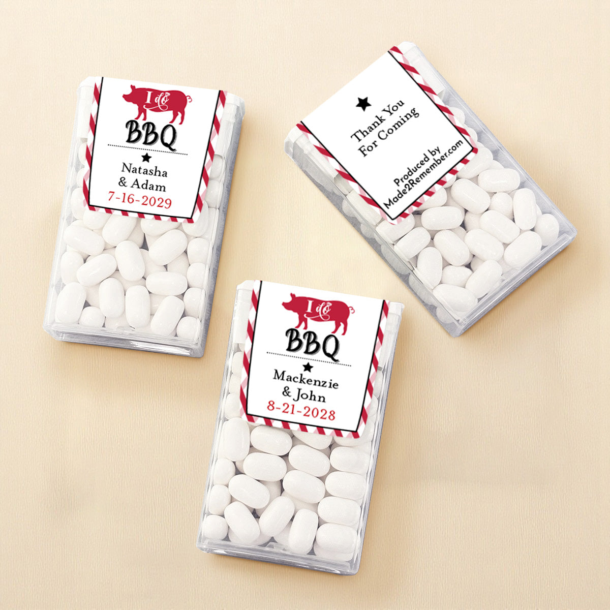 I Do BBQ Personalized Tic Tac Mints (Set of 12)