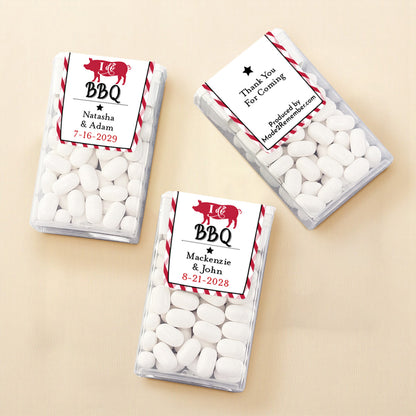 I Do BBQ Personalized Tic Tac Mints (Set of 12)