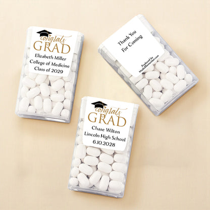 Congrats Grad Personalized Tic Tac Mints (Set of 12)
