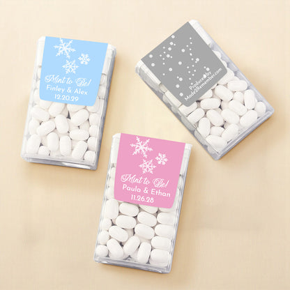 Snowflakes Personalized Tic Tac Mints (Set of 12)