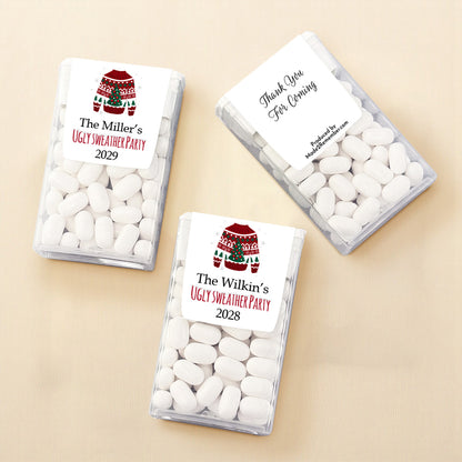 Ugly Sweater Party Personalized Tic Tac Mints (Set of 12)