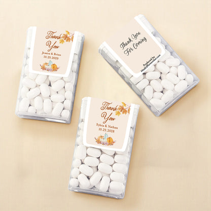 Fall Pumpkin Boho Personalized Tic Tac Mints (Set of 12)