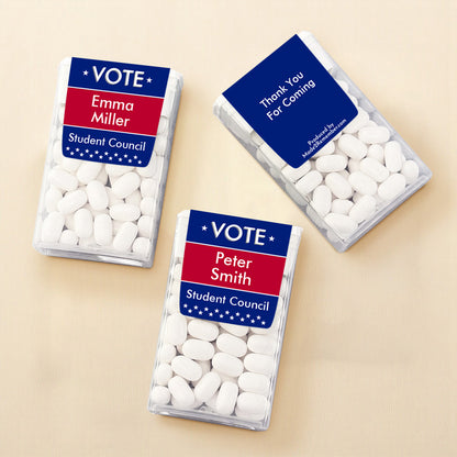 Vote Election Personalized Tic Tac Mints (Set of 12)