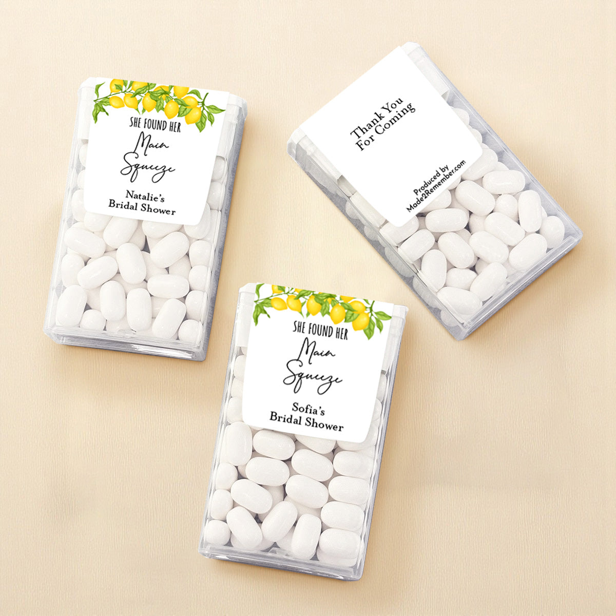 She Found Her Main Squeeze Personalized Tic Tac Mints (Set of 12)