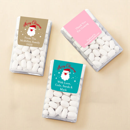 Christmas Santa Claus Personalized Tic Tac Mints (Set of 12)