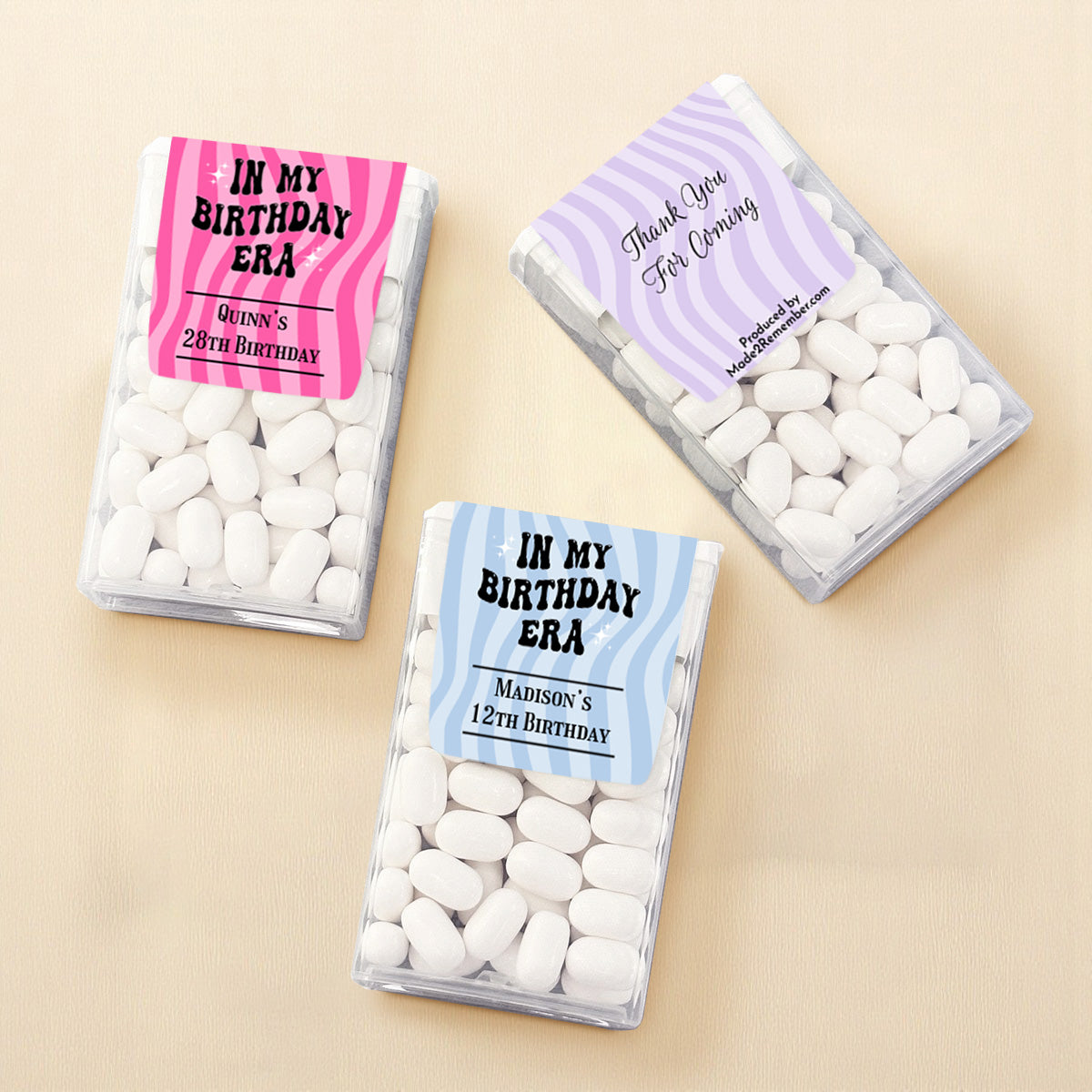 In My Birthday Era Personalized Tic Tac Mints (Set of 12)