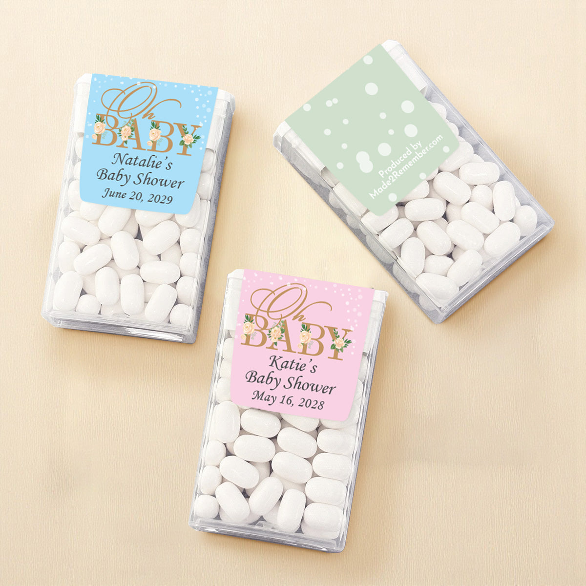 Oh Baby Personalized Tic Tac Mints (Set of 12)
