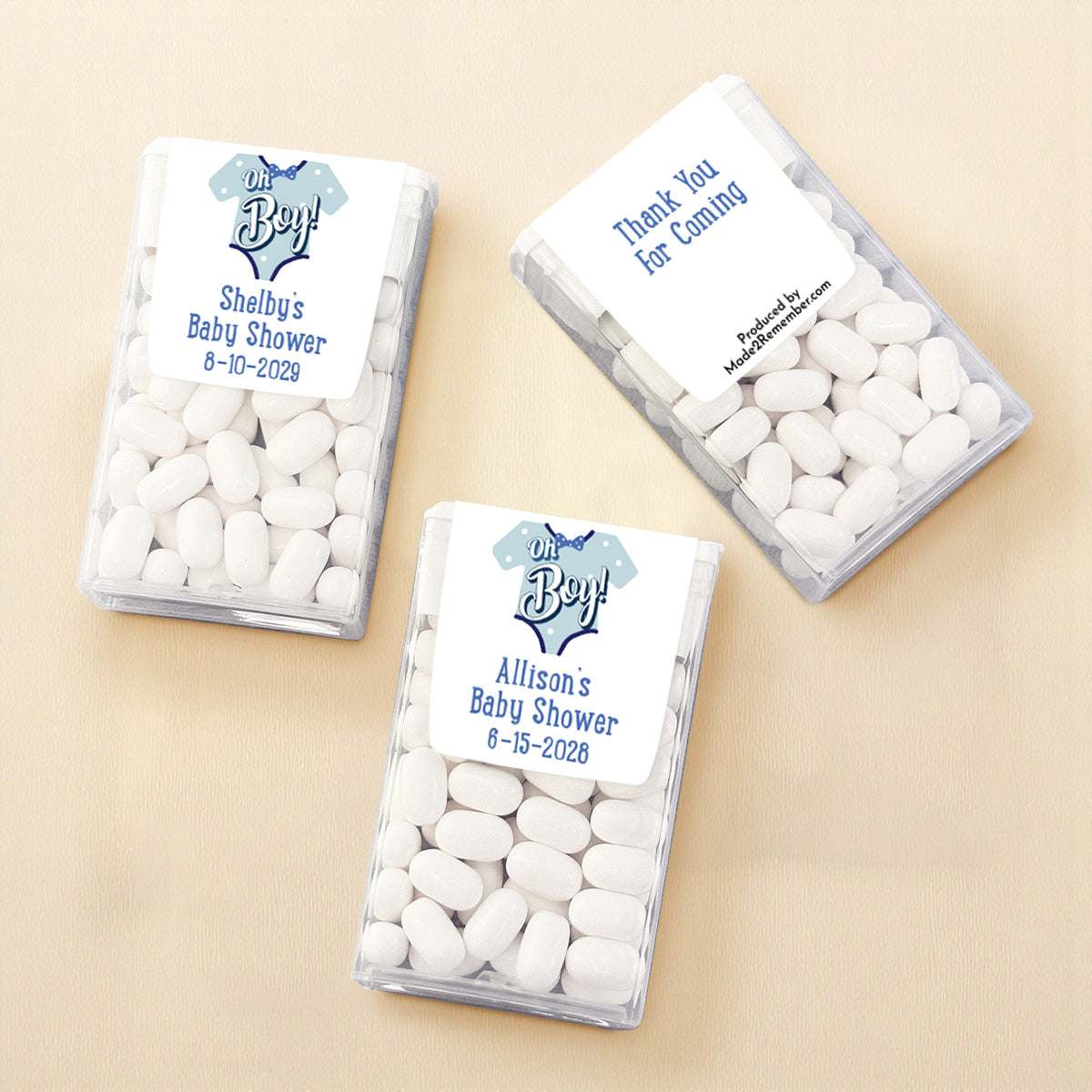 Oh Boy Personalized Tic Tac Mints (Set of 12)