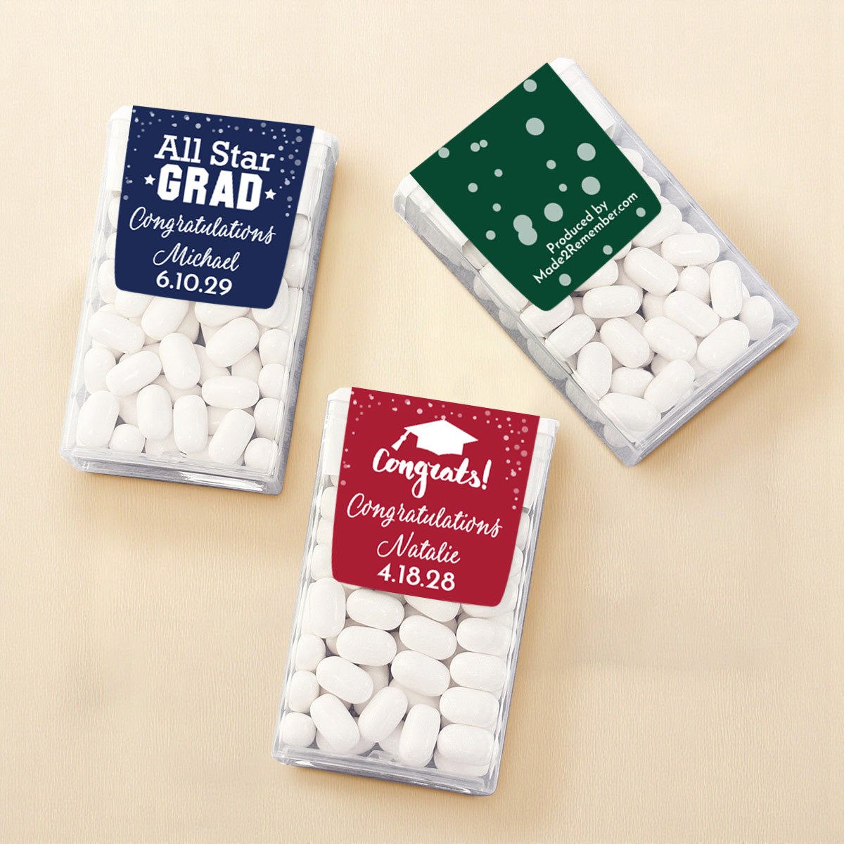 Graduation Personalized Tic Tac Mints (Set of 12)