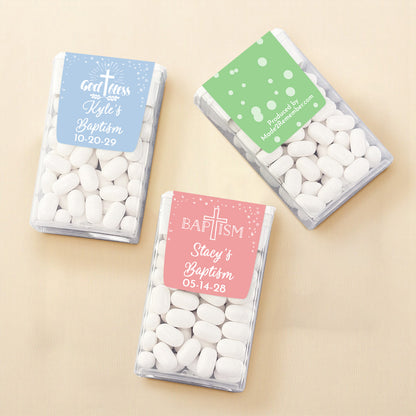 Baptism Personalized Tic Tac Mints (Set of 12)