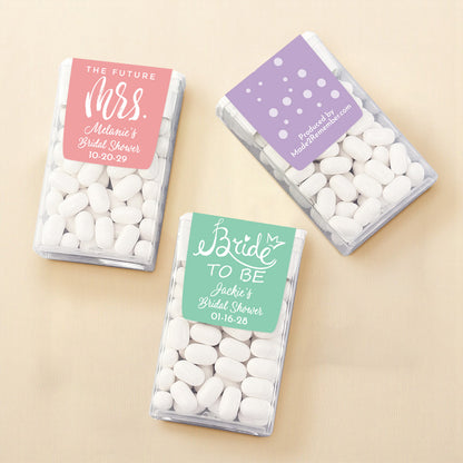 Bridal Shower Personalized Tic Tac Mints (Set of 12)