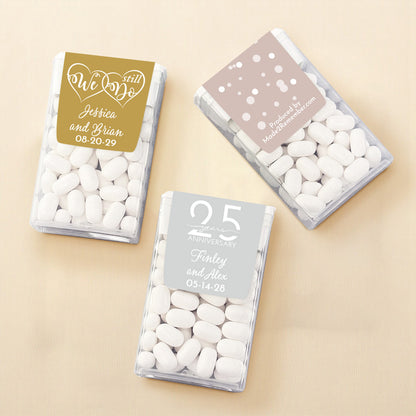 Anniversary Personalized Tic Tac Mints (Set of 12)