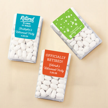 Retirement Personalized Tic Tac Mints (Set of 12)