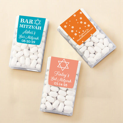 Bar/Bat Mitzvah Personalized Tic Tac Mints (Set of 12)