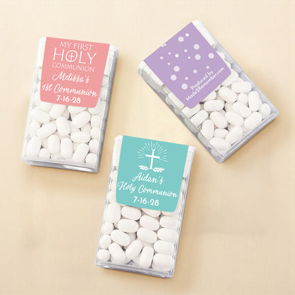 Holy Communion Personalized Tic Tac Mints (Set of 12)