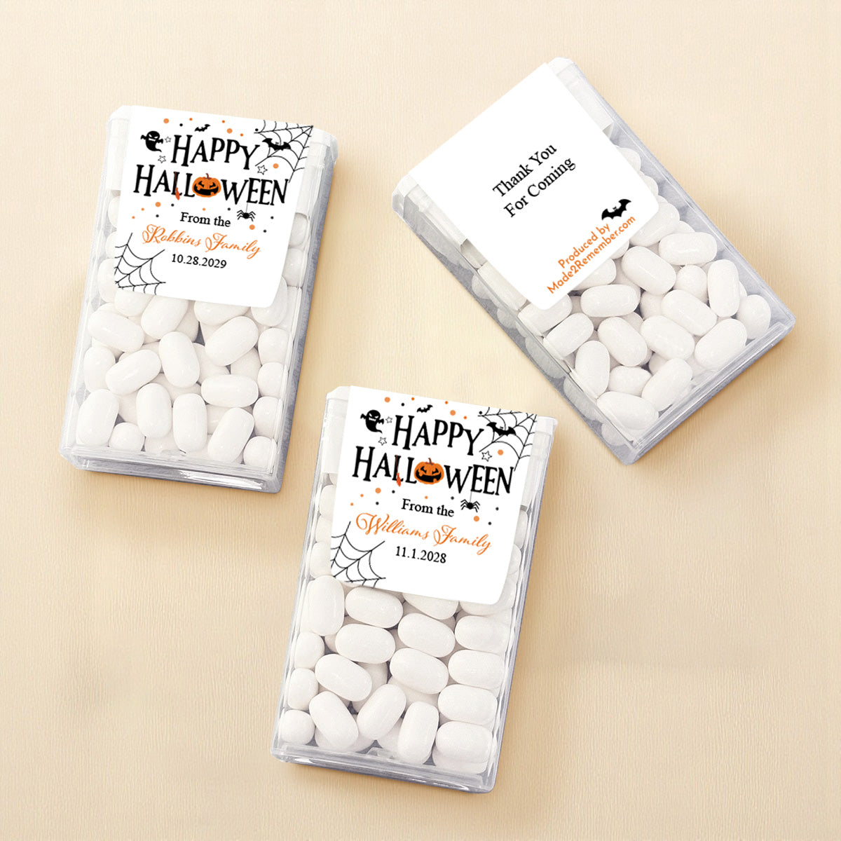 Happy Halloween Personalized Tic Tac Mints (Set of 12)