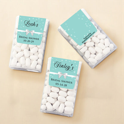 Tiffany Bow Personalized Tic Tac Mints (Set of 12)