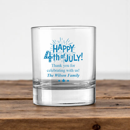 Fourth of July Personalized Votive Shot Glass (Set of 24)