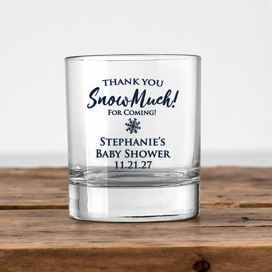Thank You Snow-Much! Personalized Votive Shot Glass (Set of 24)