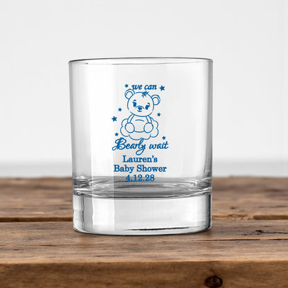 We Can Bearly Wait Personalized Votive Shot Glass (Set of 24)