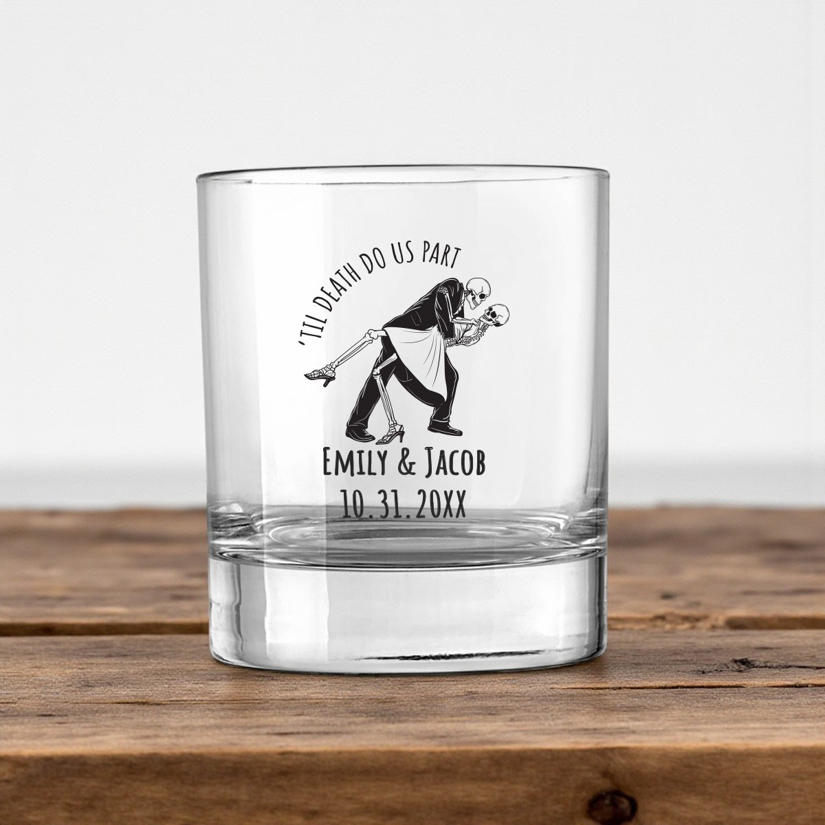 Til Death Do Us Part Personalized Votive Shot Glass (Set of 24)
