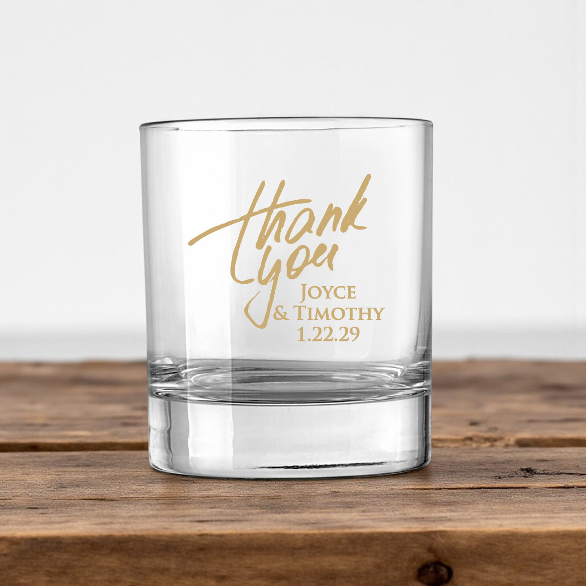 Thank You Personalized Votive Shot Glass (Set of 24)