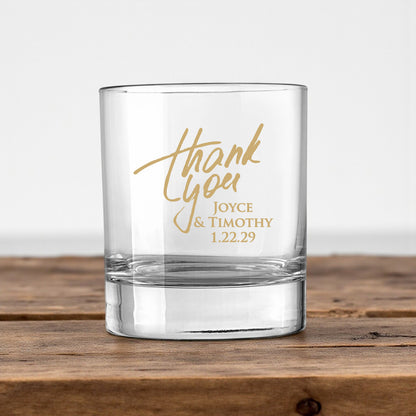 Thank You Personalized Votive Shot Glass (Set of 24)