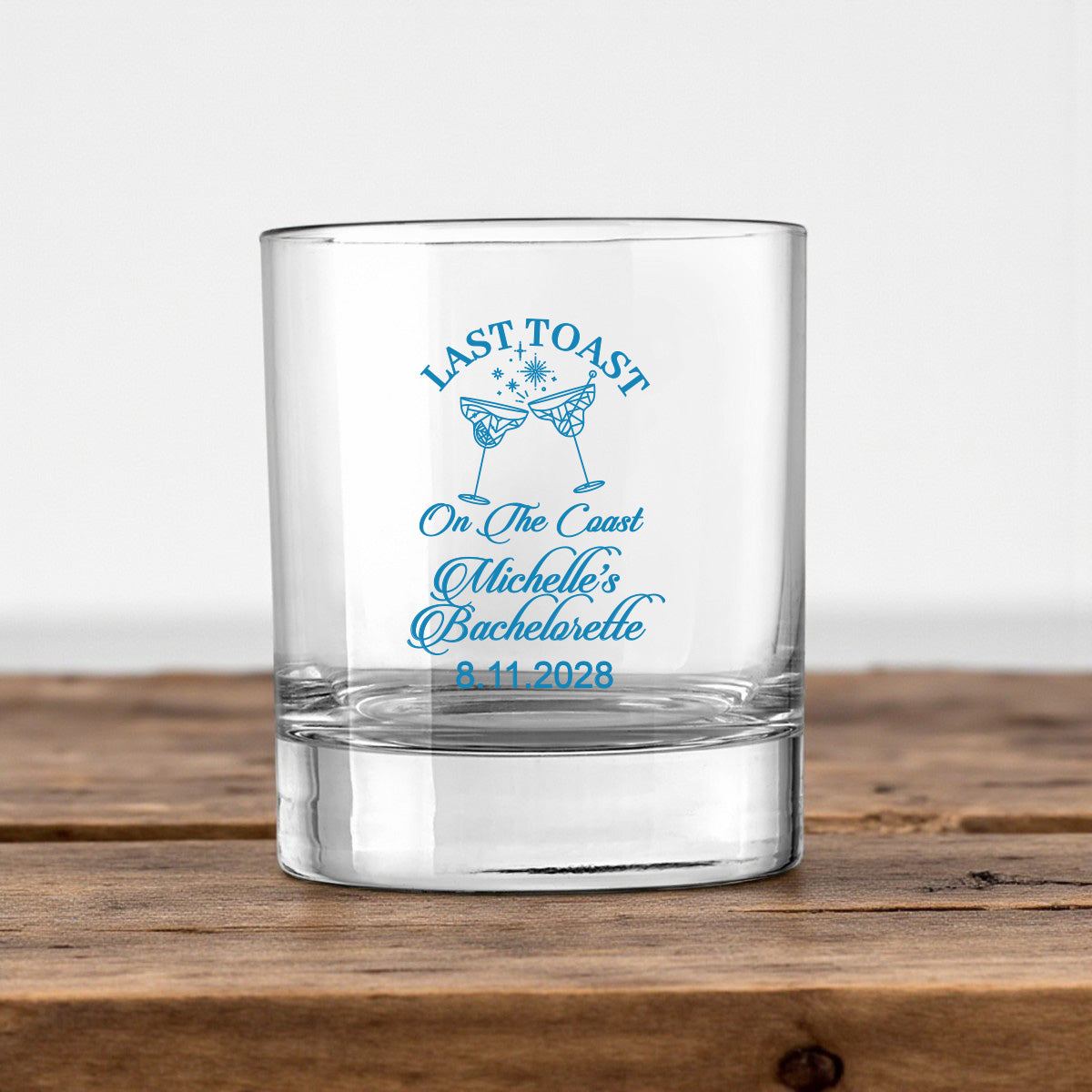 Last Toast On The Coast Personalized Votive Shot Glass (Set of 24)