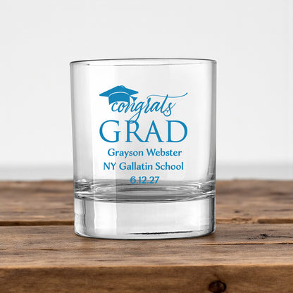 Congrats Grad Personalized Votive Shot Glass (Set of 24)